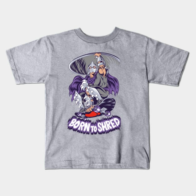 Born to Shred Kids T-Shirt by RynoArts